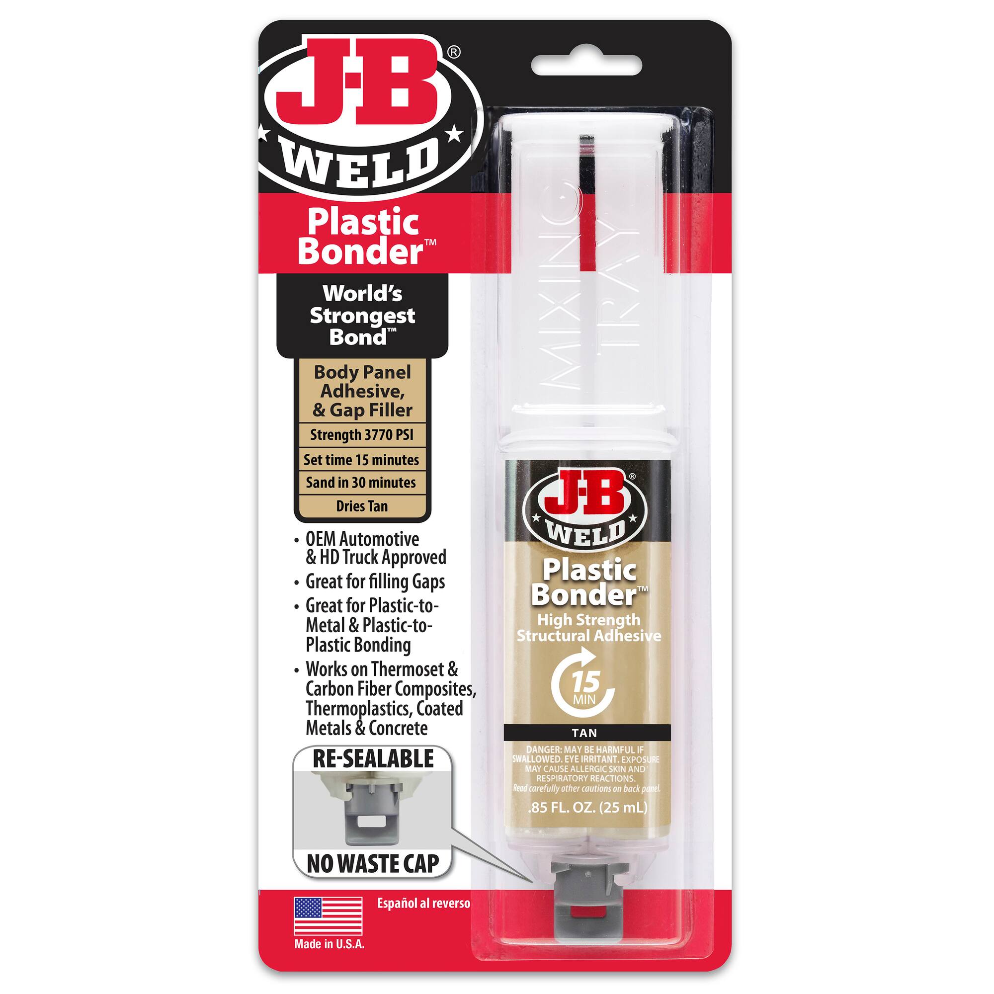 J-B Weld® Plastic Bonder™ Syringe